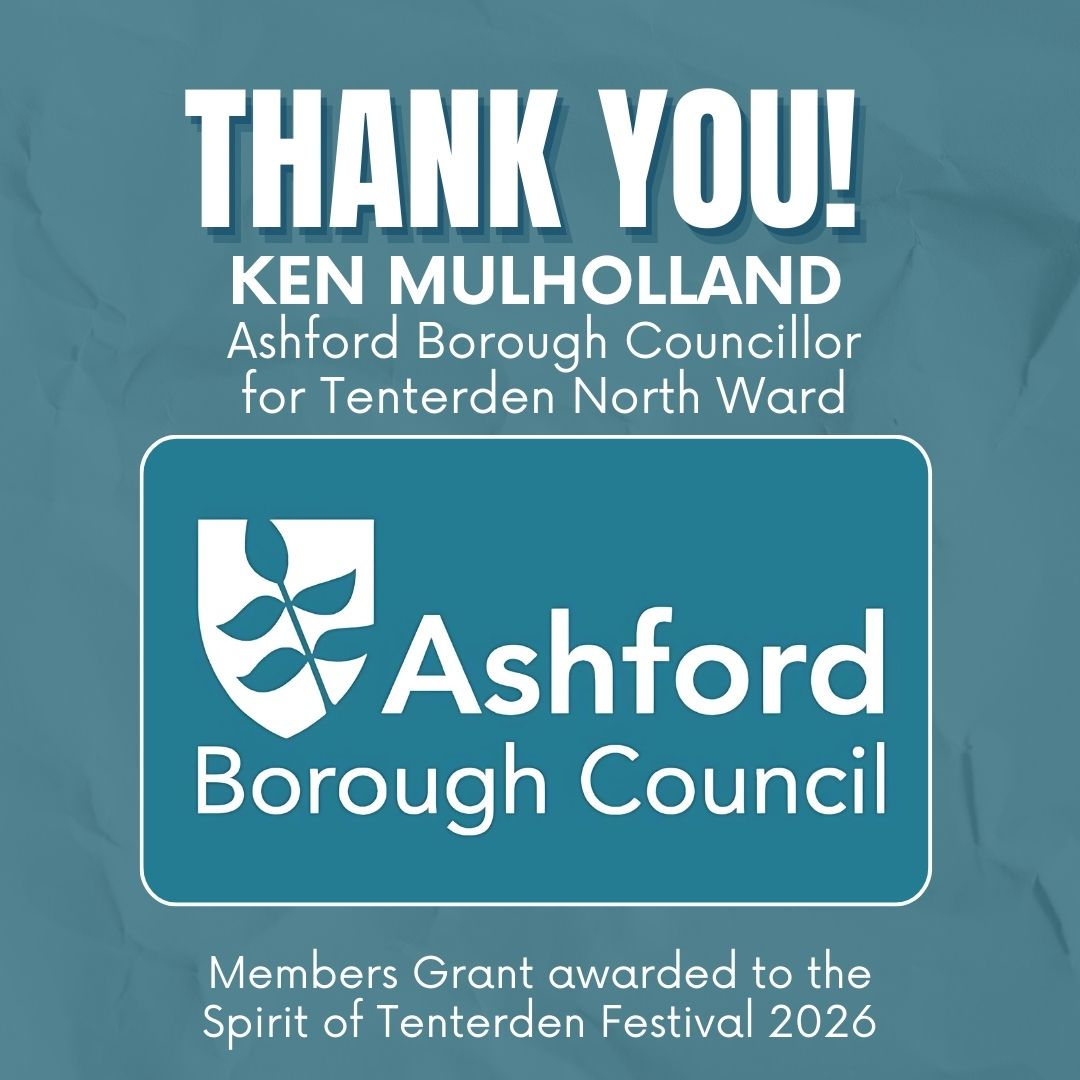 Thank you to the Spirit of Tenterden Festival Sponsors 2026 - Councillor Ken Mulholland